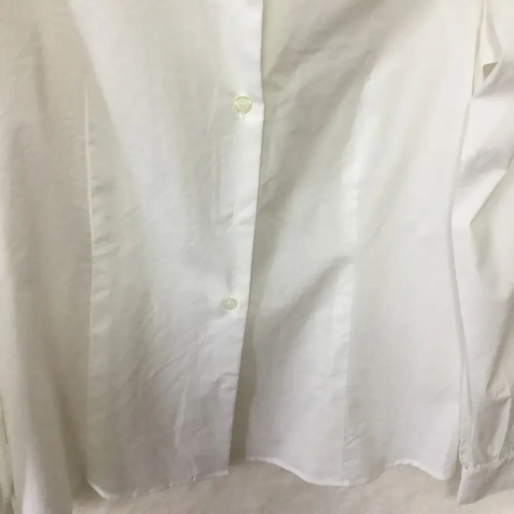 Kate Spade White Button-Up Long Sleeve Shirt